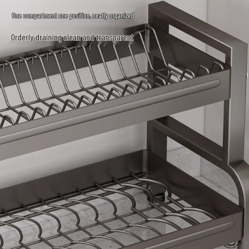 Multi-functional Countertop Aluminum Alloy Dish Drying Rack
