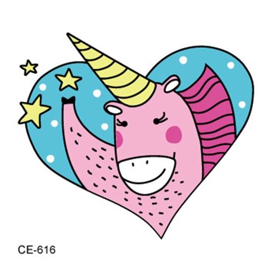 Cartoons Kids Temporary Tattoos Sticker Colorful Fake Tattoo Flash Waterproof Small Body Art Couple Child Designs