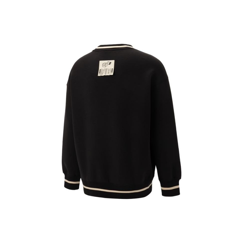 Puma Толстовка с длинными рукавами и круглым вырезом с мультяшным принтом, мужские топы, черный 539898-01