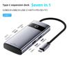 Док-станция Type C 6/7/8 в 1 4K HDTV PD100W Power Delivery USB-порт SDTF Картридер