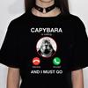Kapibara Капибара футболки женские летние аниме Y2K футболки девушка манга одежда с короткими рукавами
