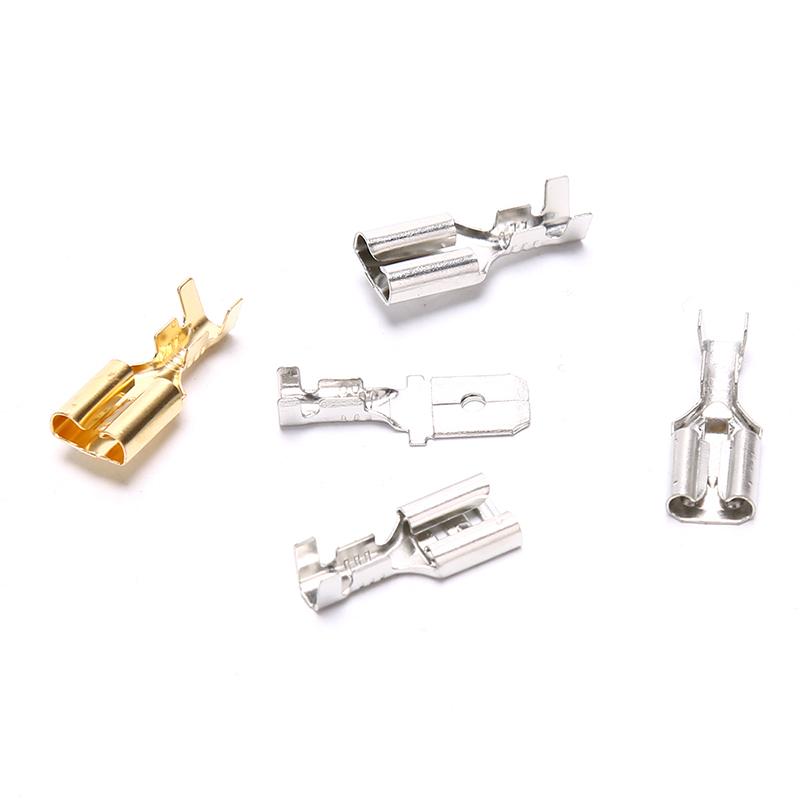 50Pcs 6.3 Crimp Terminal Male Female Spade Connector Crimping Terminals