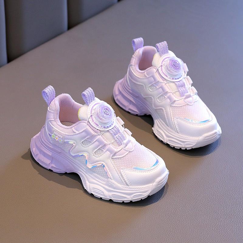 Youth style shoes Girls Soft Sole Chunky Sneakers Kids Winter Breathable Mesh Running Shoes Aged 4-16