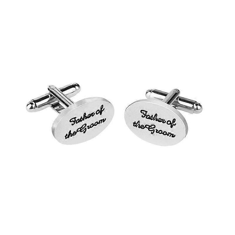 Wedding letter cufflinks, Father of the groom, men's wedding shirt accessories B1149