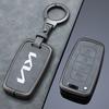 Zinc Alloy Leather Car Remote Key Case Protection Cover Shell Fob Holder For Kia Sportage K5 K2 Sorento Optima Forte Shell FobWE5 