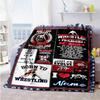 Wrestler6 Customize Your Name Blanket Gift Personalized Blanket Durable Comfort for Bedding Livingroom Sofa Couch Four Seasons Universal
