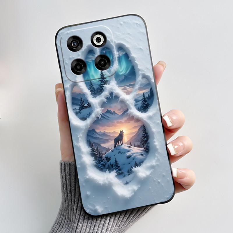 Чехол для телефона ZTE Blade V70/Axon 70/Nubia V70, мягкий силикон, черный, с красивым рисунком, Панда с сердцем, Кролик, противоударный чехол