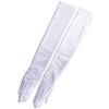 Aurora Super Fit 60cm Wedding Made In Extra Long Satin Perfect for Bridal Weddings Size Gloves, Japan, Gloves, (White, Small)