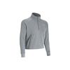 Solid Color Half Zip Training Hoodie Women Hoodies Gray 1379882-011