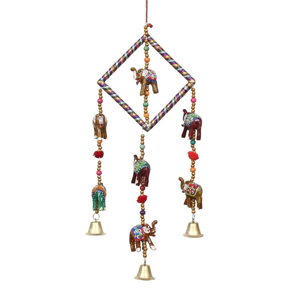 New Handcrafted Decorative Elephant Wall/Door/Window Hanging Bells