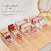 Desktop Multifunctional Cosmetic Organizer: Lipstick, Nail Polish, Eyeshadow Tray & Storage Shelf