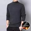 Men's Long-Sleeve German Velvet Turtleneck Base Layer Shirt – Autumn/Winter Cotton Top