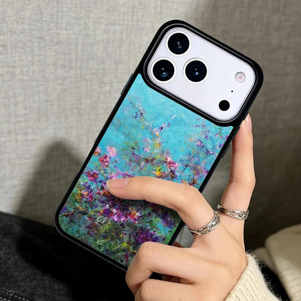 Чехол Case для iPhone 17 Air 16 Pro Max 15 Plus 11 13 Mini 14 12 Задняя крышка телефона Искусство Клода Моне картина