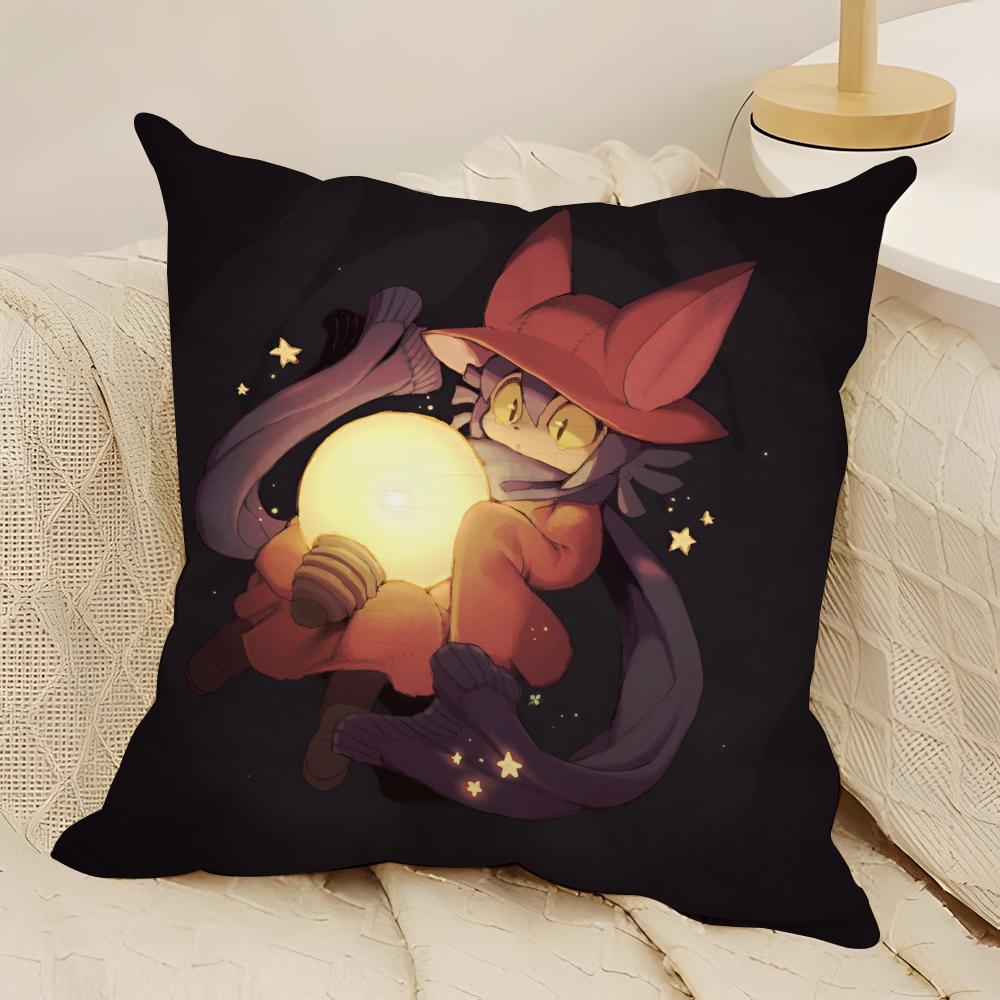 Game One S-Shot N-Nikos Anime Pillow Case Natural Linen Double-Sided Printing Sofa Home Decor Cushion Cover