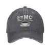 EMC Science Equation Baseball Caps Vintage Distressed Denim Washed Nerd Sun Cap Unisex Women Outdoor Golf Adjustable Fit Hats Cap