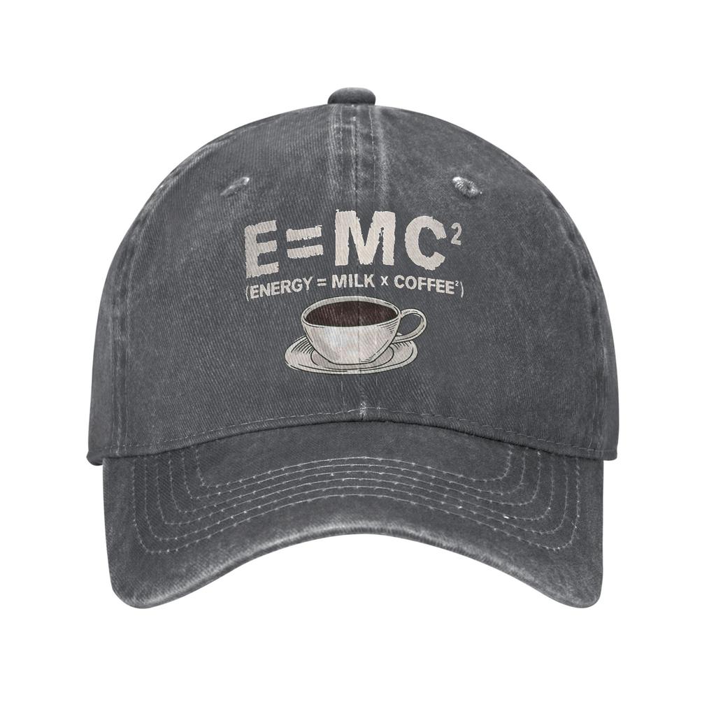 EMC Science Equation Baseball Caps Vintage Distressed Denim Washed Nerd Sun Cap Unisex Women Outdoor Golf Adjustable Fit Hats Cap
