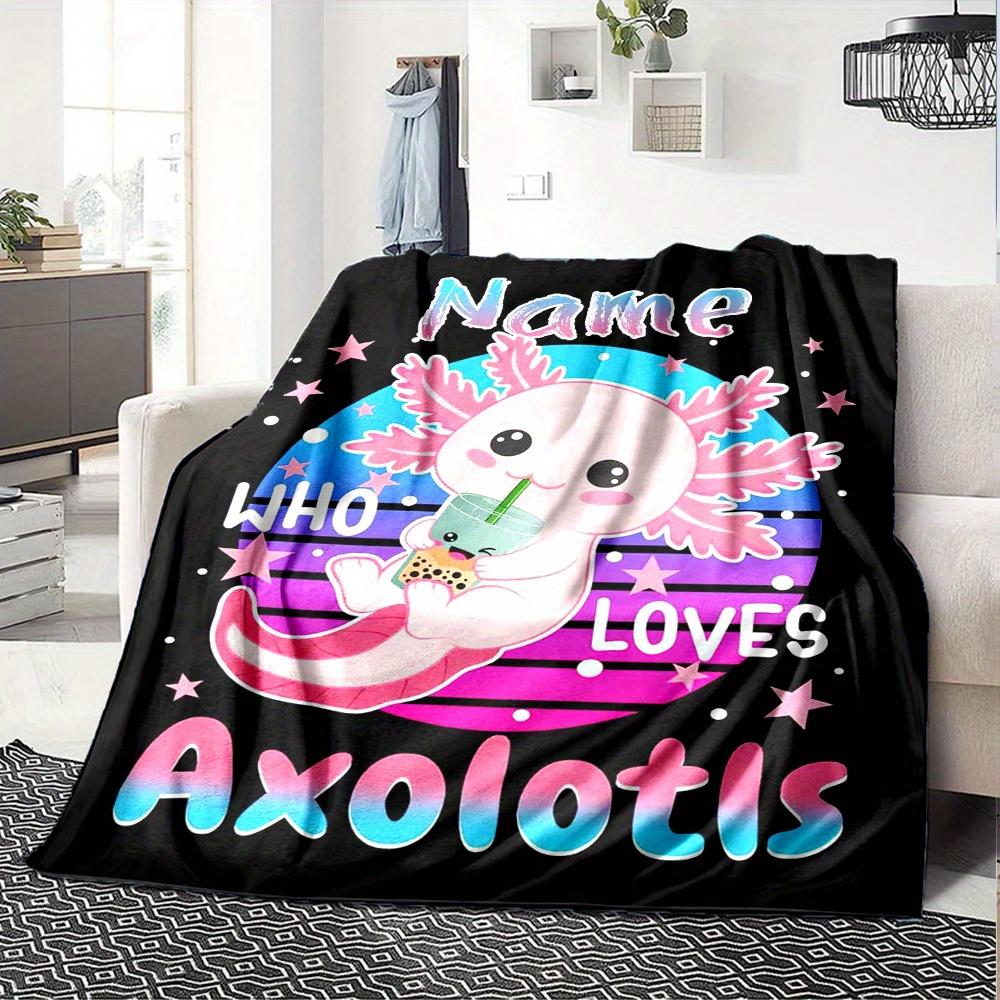 Home Axolotl Who Loves Axolotls Blanket Fashion Home Gift Used For Chair Office Sofa Bed Camping Soft And Warm Giving Friends And Relatives Birthday