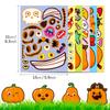 6 Photos/package Halloween Pumpkin Ghost Series Puzzle Stickers Children's Fun Puzzle Face Change Stickers