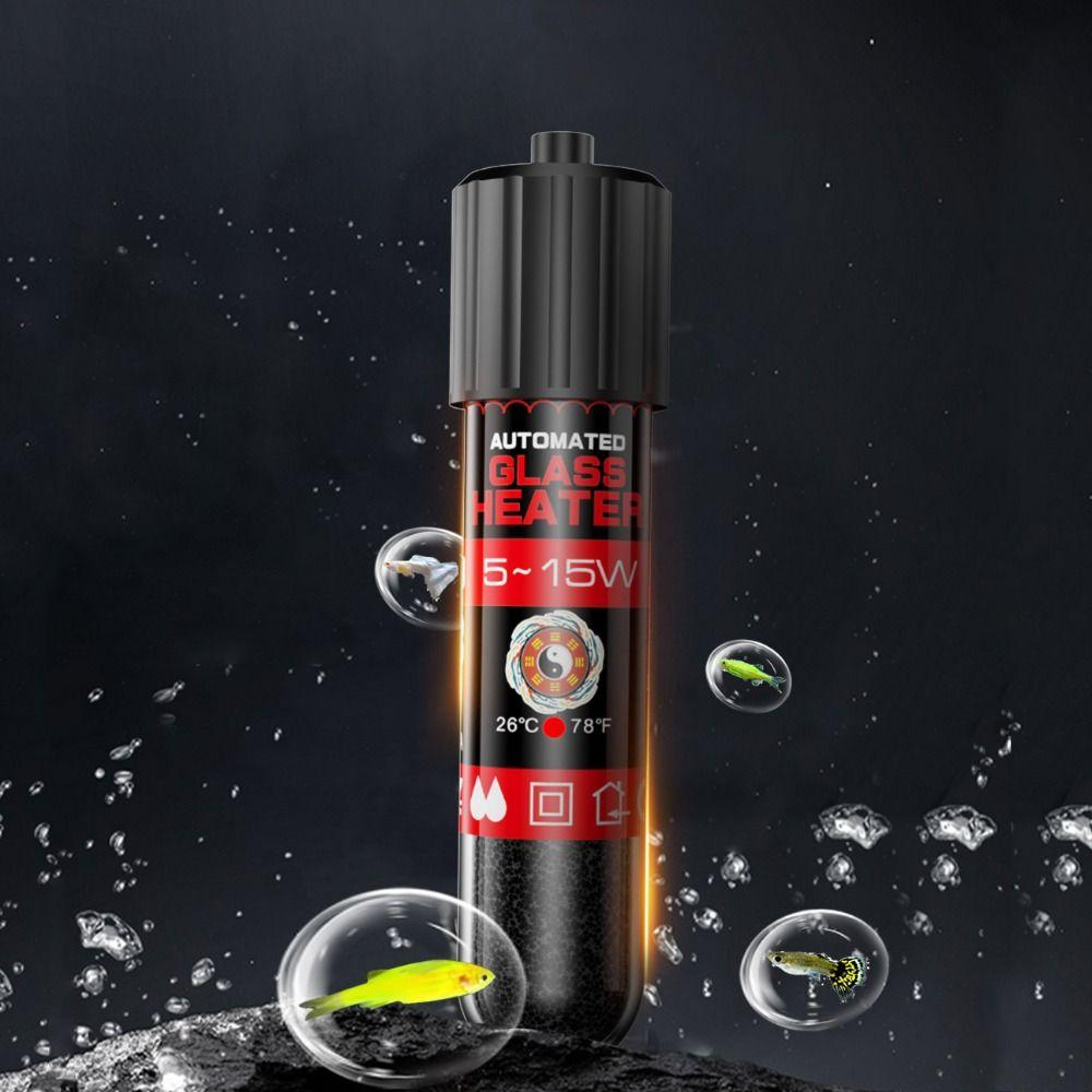 Automatic Submersible Heater Rod 5/10/15W Aquarium Heater Fish Tank Heating Rod Aquarium