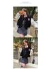 Women's Petite Color Block Baseball Jacket - 2025 Fall/Winter American College Style