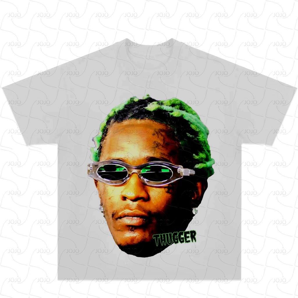 Rapper Young Thug Retro Graphic American T-Shirt Men's Hip Hop Clothing Y2k Unisex Fashion Oversized Ghetto Gangster Top