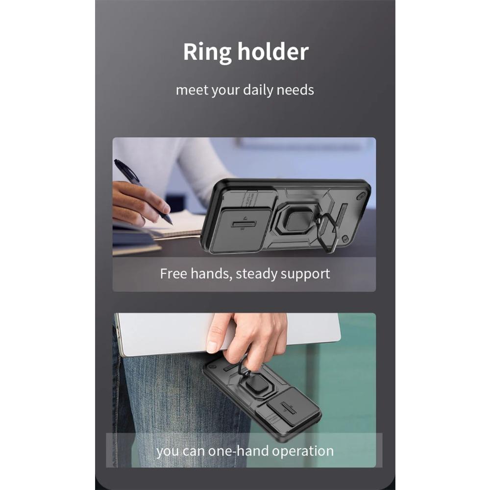 Armor Shockproof Case for Honor 200 Lite Protective Cover for Honor 200 Pro Ring Magnetic Holder Business Full Protection Cover