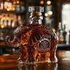 Funny French Bulldog Whiskey Bottle, Humor Novelty Decanter, Creative Gift, 250ml Clear Glass
