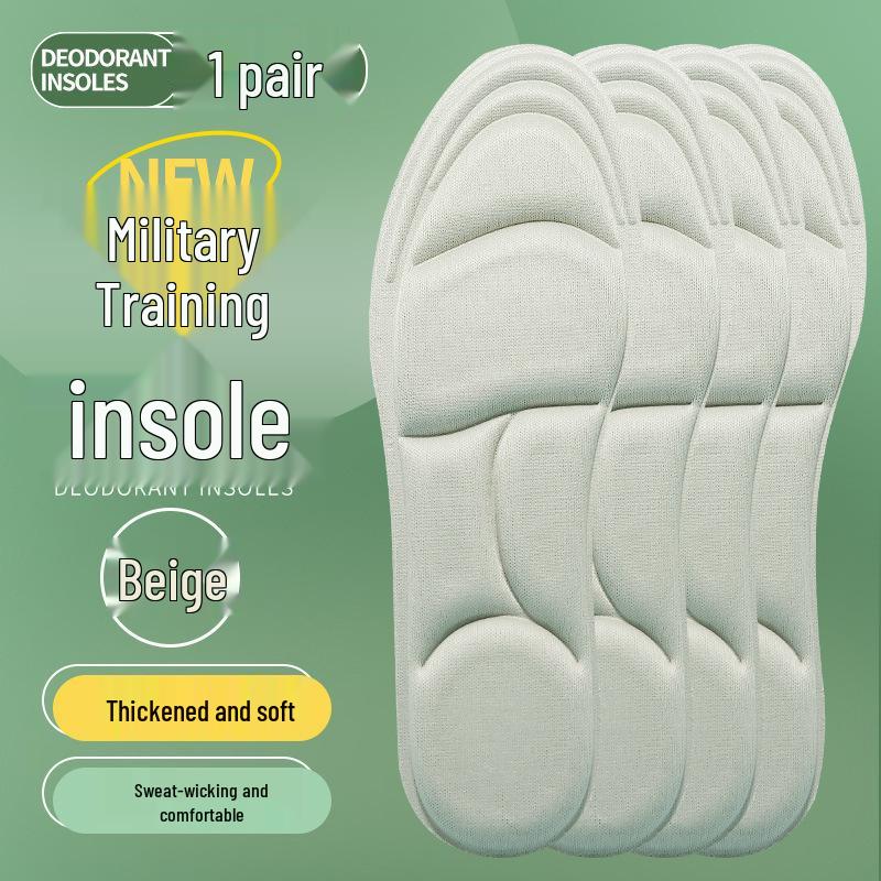 Военные тренировочные стельки с мягкой подошвой - Противоусталостные, Устойчивые к запаху, 5D массаж для комфорта и поддержки
