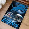 Коврик с принтом логотипа Detroit Lions - Мягкий, Моющийся, Нескользящий Коврик для Помещений под Офисные Стулья, Гостиную, Домашний Офис, Декоративный Ковер