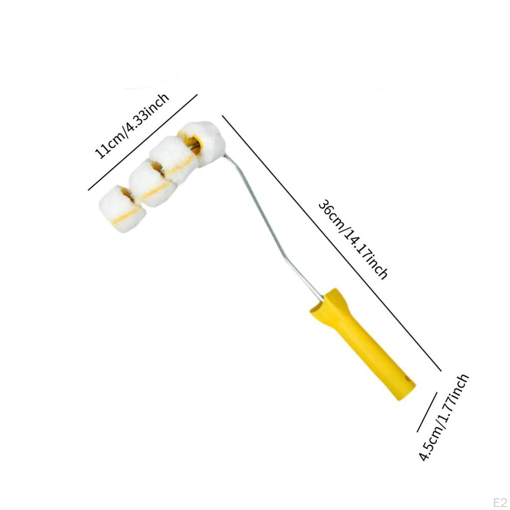 Малярный валик для трубной кисти Изогнутая поверхность Легкий с рамой Перила Колено