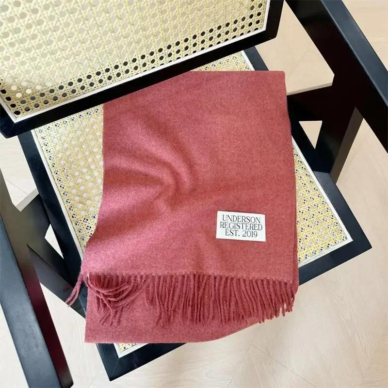 Purple Is Very Good To Match The New Solid Color Imitation Cashmere Scarf In Autumn and Winter of Dongdaemun, South Korea