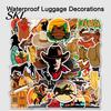 Tough Guy Style Accessories 50 Pcs Western Cowboy Stickers, Hat Boot Waterproof Stickers for Luggage Decorations Scrapbook DIY Crafts, Water