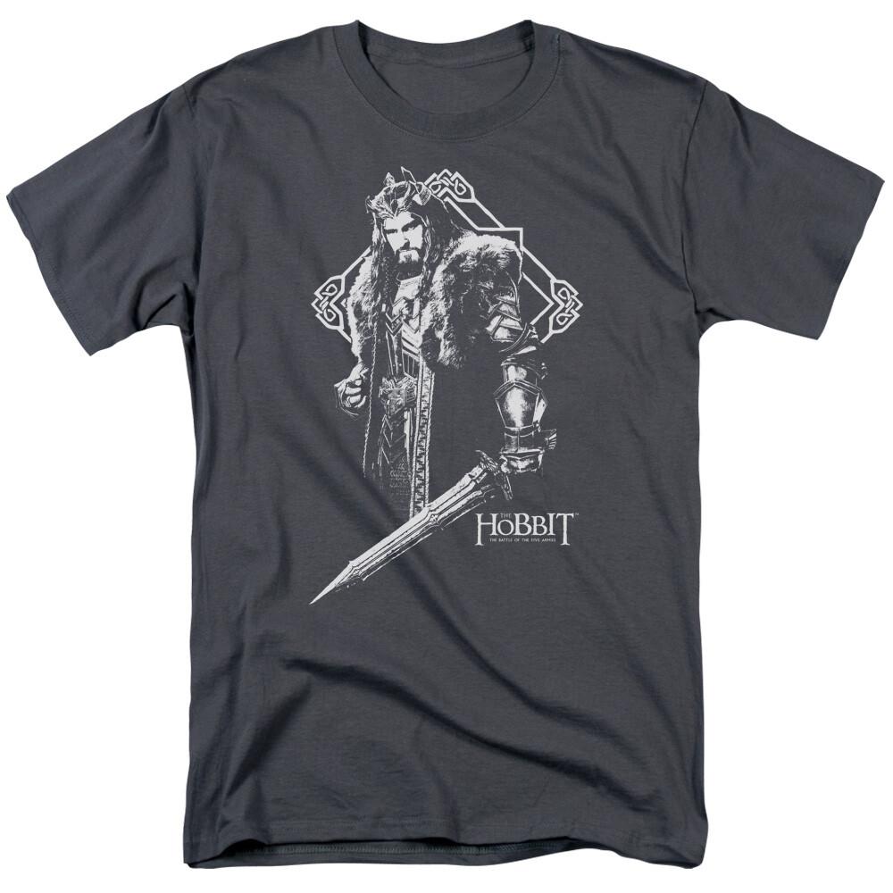 26 The Hobbit King Thorin T Shirt Mens Licensed Fantasy Movie Tee Charcoal Unisex T-Shirt