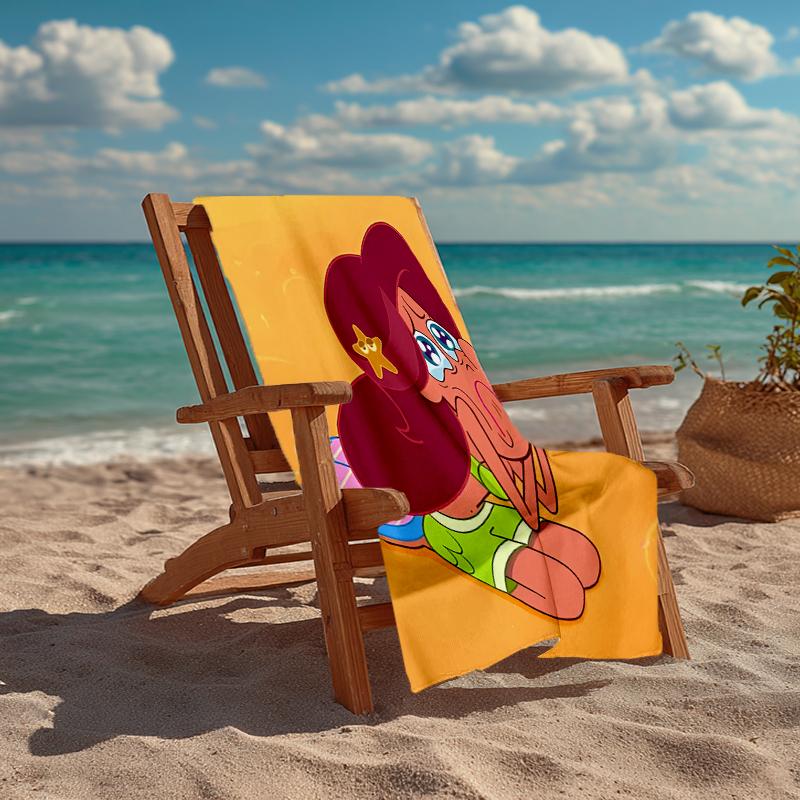 Ultra-Soft Beach Towel with Zig & Sharko Theme,Ideal for Pool - Camping, Diving - Perfect Travel Essential, Vibrant Beach Towel.