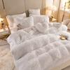 Mink Velvet Four-piece Set Princess Style Thickened Rabbit Plush Four-piece Set Autumn and Winter Three-piece Set