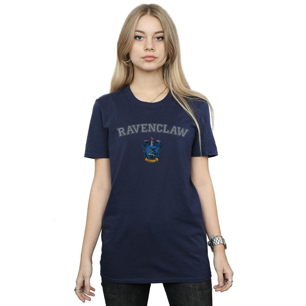 Harry Potter Womens/Ladies Ravenclaw Crest Cotton Boyfriend T-Shirt
