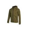 Outdoor Sports Fleece-Lined Hooded Jacket with Logo Men Outerwear Olive H13801