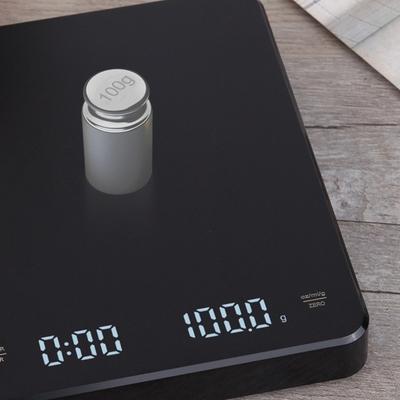 Цифровые весы для эспрессо и кофе с LED-экраном, автоматическое отключение, перезаряжаемые, для пуровера и капельного кофе, профессиональные, 3 кг / 0,1 г