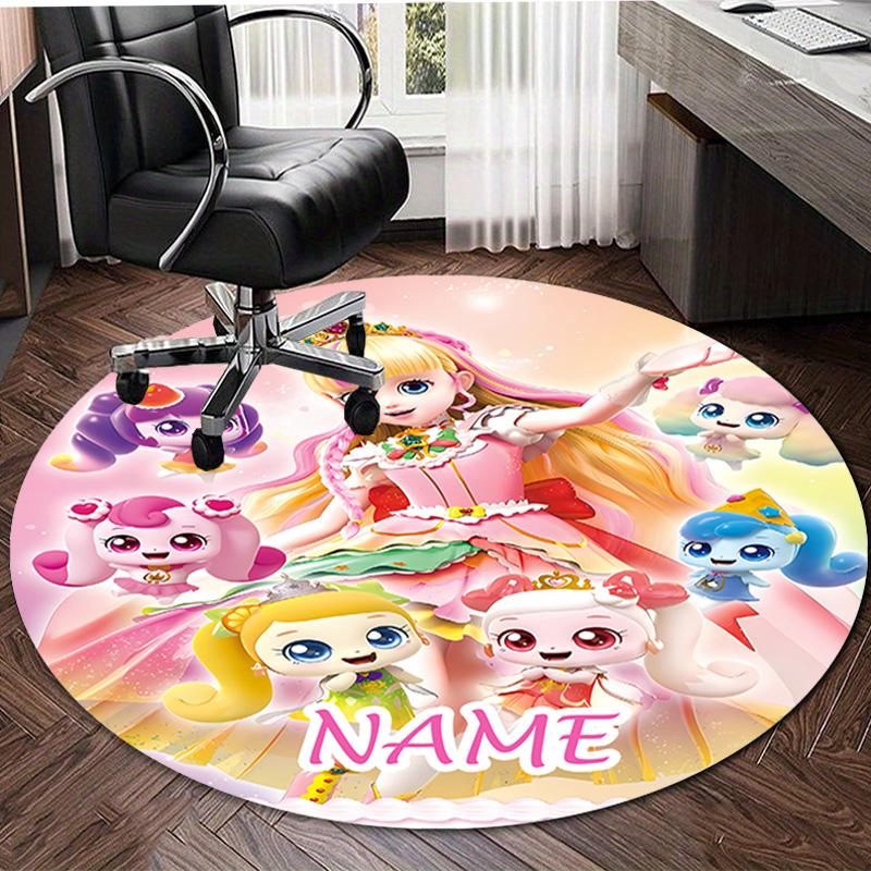 Personalized Magic Sweethear Round Chair Office Rug - Perfect for Mat, Office Chair & More - Ideal Gift for Birthdays and Holidays