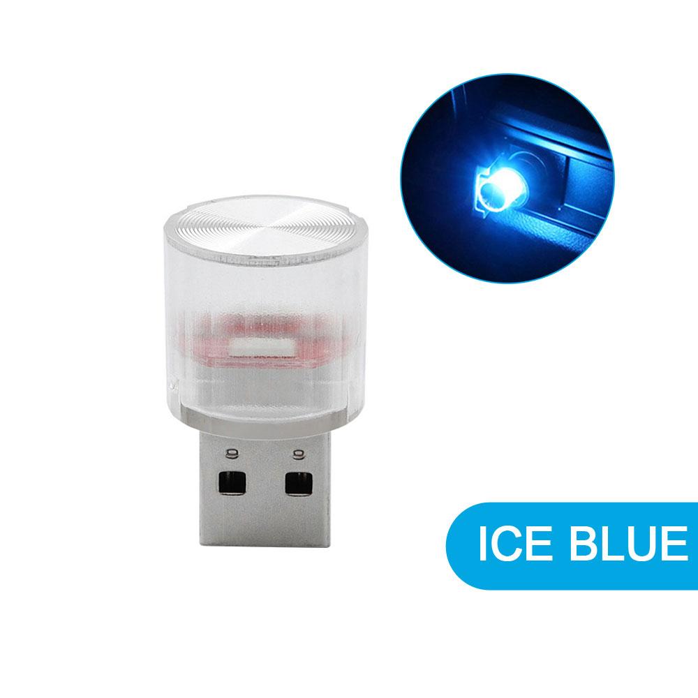1Pc Universal Car Mini USB LED Atmosphere Lights Decorative Lamp for Party Ambient Modeling Car Home Portable Plug Play Lights