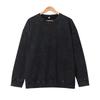 Mens Oversized Washed Cotton Crewneck Sweatshirt Loose Fit Streetwear Fall Winter Casual Top