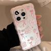 Розовый Клубничный Бабочка для iPhone16 Apple 13 Чехол для мобильного телефона 11 Прозрачный 15promax Всесторонний 14 Милый