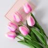 5Pcs Artificial Tulip Flowers Pink White Tulips Fake Flowers Bouquet Wedding Garden Decoration Home Vase Decor Plants Mother's Day Gift
