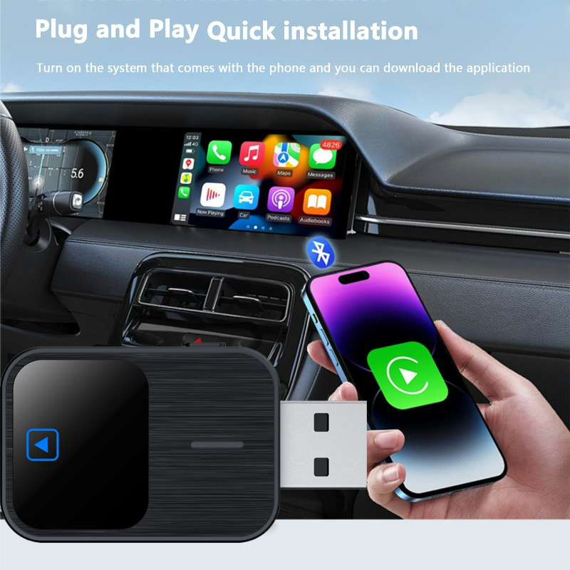 BT 5.1 Mini проводной беспроводной 2 в 1 AI Box Carplay 5G Wif и Bluetooth 5.0 Android Auto Plug and Play неиндуктивное соединение