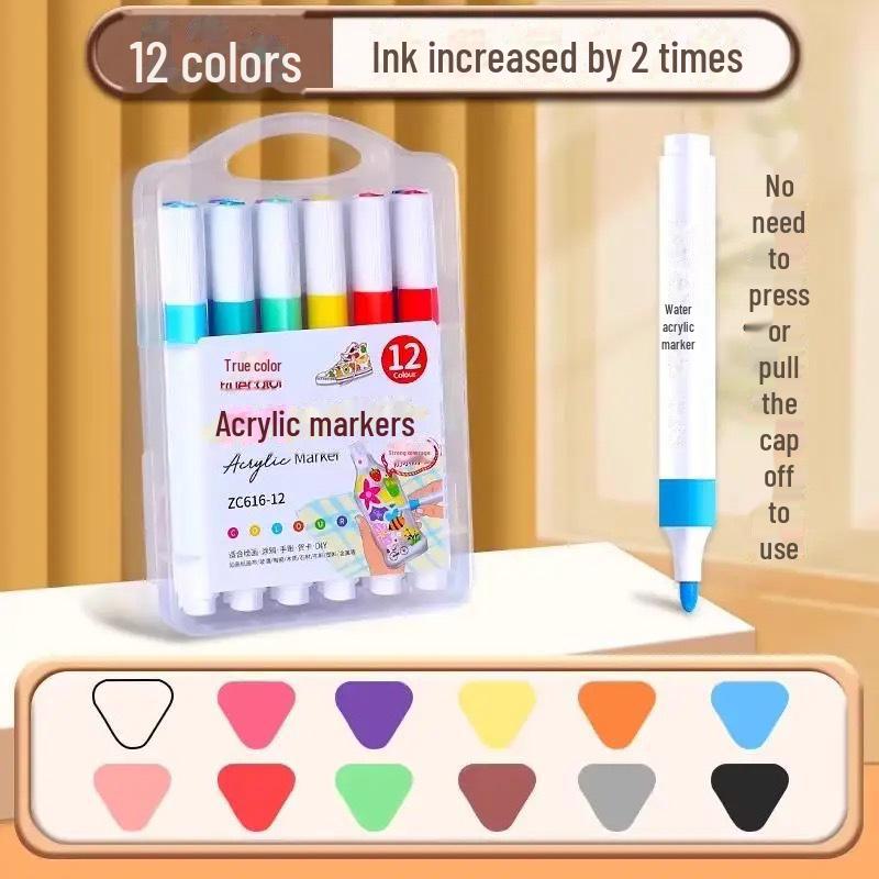 Нетоксичные акварельные маркеры: Ручки True Color Art для детского сада, наборные акриловые кисти