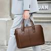 Genuine Leather Men's Casual Large Capacity Men's Tote Top Layer Cowhide Business Briefcase Fashion Crossbody Bag Trend