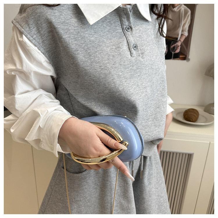 Дизайн Столкновение Цветов Личность Темперамент Мода Цепочка Кроссбоди На Плечо Маленькая Квадратная Женская Сумка