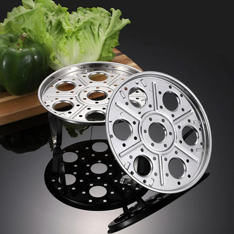 Скороварка с 7 отверстиями, пароварка для риса, трехфутовая кастрюля, подставка для варки яиц на пару, нержавеющая сталь, держатель для продуктов, решетка для варки на пару, кухонная утварь