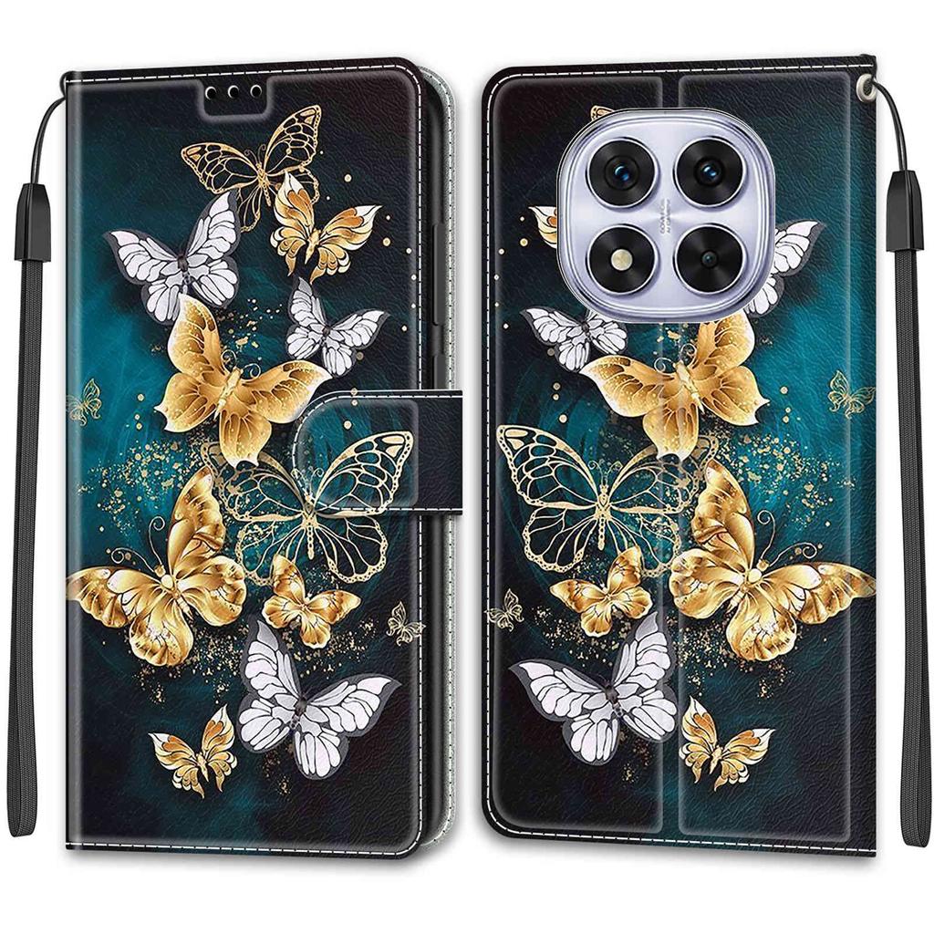 Luxury Painted Leather Case Wallet Book Style Protective Cover for Redmi K60 Ultra/Redmi Note 13 Pro Plus/Redmi 12C 11A A3/Redmi Note12 Note14 Pro