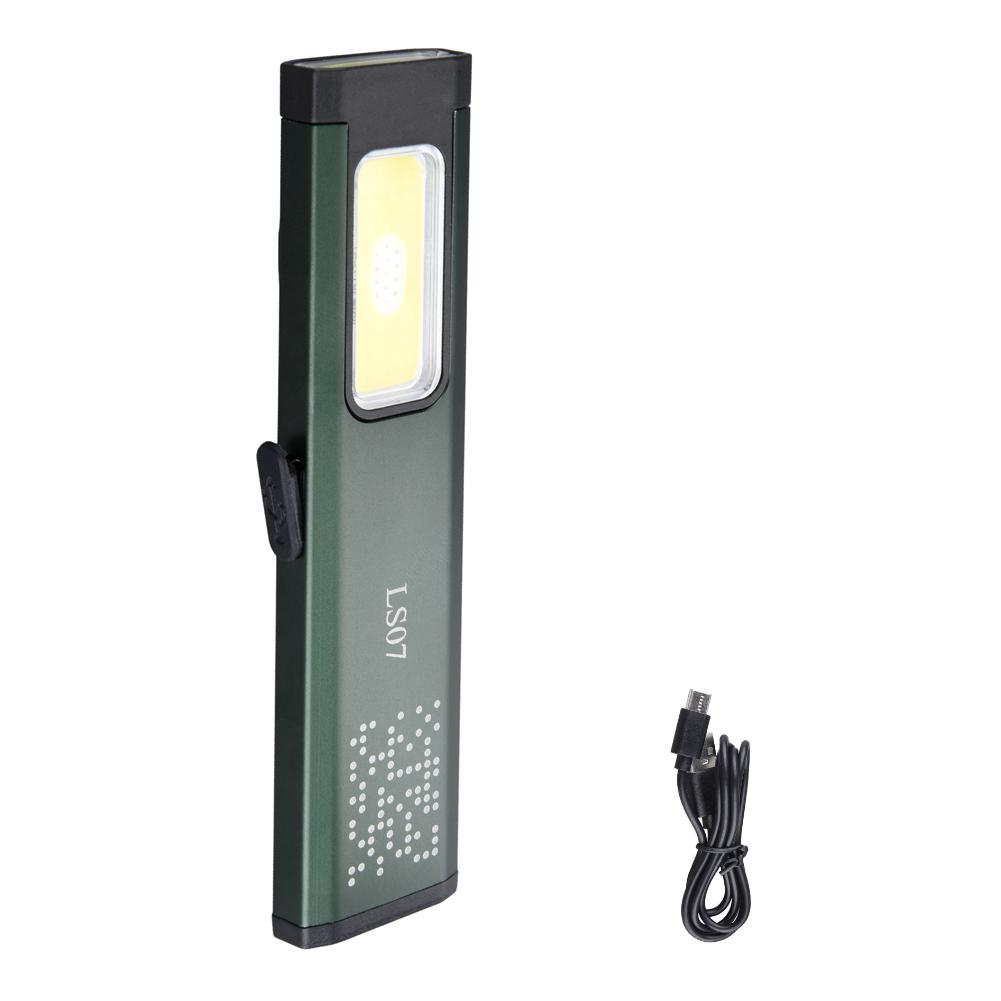 Mini Pocket LED Flashlight Rechargeable Type-C 800LM Waterproof Magnetic Torch 6 Modes with Clip for Camping Emergency Repair